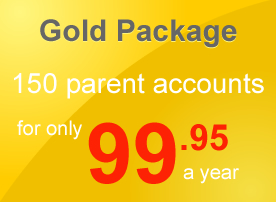 Package Gold (150 Parent Accounts)